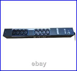 EATON 8 Way IEC C13 PDU with Grip Retention C14 Power Inlet 19 Rackmount EBAB02
