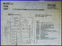 ERICSON 1067 Oscar Temporary Power Distribution Center 50A 125/250VAC 1PH