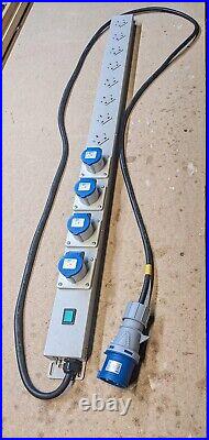 ERIS ERS3232P 12 Ways Linear Power Strip 32AMP 240V 4 x 16A + 8 x 13A UK Socket