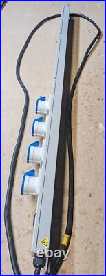 ERIS ERS3232P 12 Ways Linear Power Strip 32AMP 240V 4 x 16A + 8 x 13A UK Socket