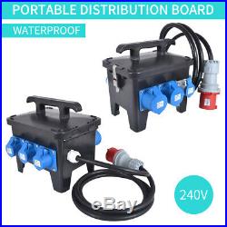 EU 63A-32A Waterproof Portable Distribution Board, Power Box, Stage, Event Distro