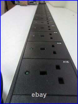 EXCEL 555-215 Intelligent PDU Managed 16 Way BS1363 with 16A IEC60309 plug