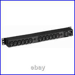 Eaton EFLX12I power distribution unit (PDU) 13 AC outlet(s) 1U Black