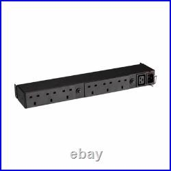 Eaton EFLX6B power distribution unit (PDU) 6 AC outlet(s) 1U Black Eaton EFLX6B power distribution unit (PDU) 6 AC outlet(s) 1U Black