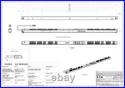 Eaton EMAB22 200-240V 50/60hz Power Distribution Unit (PDU) 24 AC Outlet Black