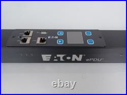 Eaton EMIB03 16-Way 24U Vertical Rackmount Metered Input PDU 16 Outputs