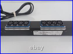 Eaton EMIB03 16-Way 24U Vertical Rackmount Metered Input PDU 16 Outputs