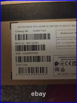 Eaton EVMAF132X G4 Managed Rack PDU 32A 42 Outlet 0U NEW BOXED