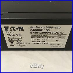 Eaton HotSwap MBP-120 PDU Power Unit 6 Outlet 120V 16A