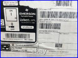 Emerson Liebert MPX BRM NR Power Distribution MPXBRM-NRBD4O12 4-Outlet Expansion