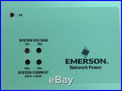 Emerson Lorain Power Distribution Cabinet F1003566 12 breakers UL, 48v 400A