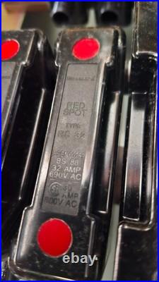 GE Power Controls 660V 32A RED SPOT Fuse Box Board Distribution Unit