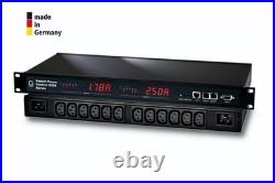 GUDE 8826-1 Remote Switched & Metered PDU 12x IEC C13, Dual 16A Input, 1U Rack