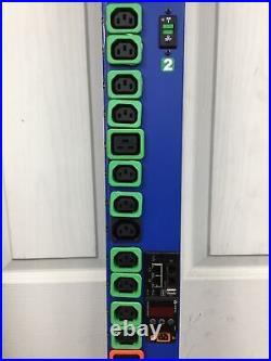 Geist GS39964L-B (BLUE) Switched 240V 32A Power Distribution Unit PDU C13/C19