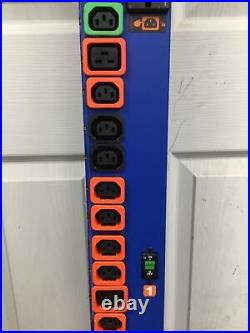 Geist GS39964L-B (BLUE) Switched 240V 32A Power Distribution Unit PDU C13/C19