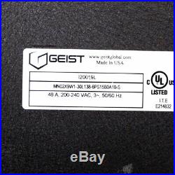 Geist MN02X9W1-30L138-6PS15B0A10-S 30 Outlet Locking IEC C13 48Amp 208V PDU