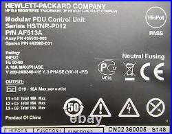 HPE Basic Modular 3Ph 11kVA/60309 5-wire 16A/230V 6xC19 Horizontal PDU AF513A