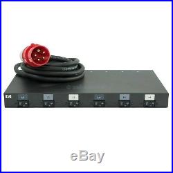 HP 11kVA 16A 380-415 V 6x C19 3-Phase High Voltage Intl Modular PDU AF513A