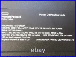 HP G2 P9Q64A 18x C13 12x C19 3 Phase 22kVA 32A 230V 0U Rack PDU 866817-034