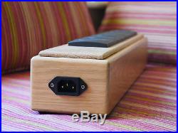 HiFi In Touch Mains Power Block 6 way solid oak Continuous Cast (CC) copper wire