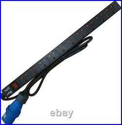 LMS DATA Vertical PDU 10 Way UK Power Distribution Unit 32A 3-Pin Commando