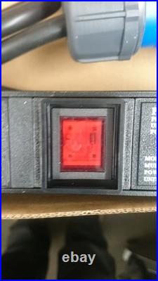 LMS DATA Vertical PDU 10 Way UK Power Distribution Unit 32A 3-Pin Commando