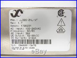LOT 10 Eltek Valere 19' JJ39S-ZNL-VT 1U J DC Power Supply Shelf 56V 60A Rev 1.7