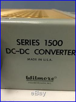 LOT OF 2 Wilmore Dc-Dc Converter System Series 1500 Used Working Free shipping