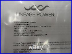 Lineage Power J85480S1-L21 Compact Power Line 48V DC (4) Power Supplies withShelf