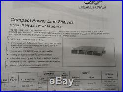 Lineage Power J85480S1-L21 Compact Power Line 48V DC (4) Power Supplies withShelf