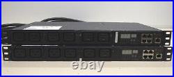Lot of 2 Avocent PM3000 6 Outlet Power Distribution Unit 24A 208V Rack-Mountable