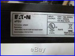 Lot of 2 Eaton EPBZ97 110V 16Amp 24 plug PDU&