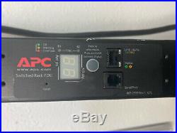 Lot of 2 x APC AP7932 Rack Mounted PDU Switched Zero U 30A 120V (24) 5-20 Power