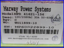 Marway MPD 41621-156 Rack Mount Power Distribution Unit 3-Phase 120/208 VAC 30 A