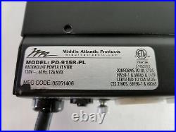 Middle Atlantic Products PD-915R-PL Rackmount Power Center
