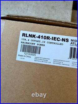 Middle Atlantic RLNK-410R-IEC-NS RackLink 4 Outlet IP PDU 10A NEW BOXED