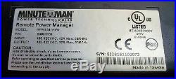 Minuteman RPM1581HVN Remote On/off Power Control Manager 8 Port
