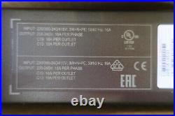 NEW APC AP8981 Zero U 16A 11kW 230V 21x C13 3x C19 PDU Power Distribution