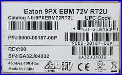 NEW Eaton 9PXEBM72RT2U 9PX 1000/1500va Extended Battery Module Rack/Tower 2U