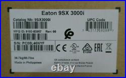 NEW Eaton 9SX3000i 2700 Watt 3000VA Tower UPS 8x IEC C13 1x IEC C19 9103-83957