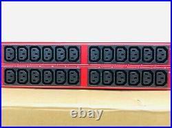 NEW Raritan PX3-1833R-K1 PDU PX3 Rack Mount 2U 30-Outlets NEMA L6-30P Red IN BOX