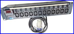 Olson 12 Way 19? 2U 10A Power Metered IEC 60320 C13 Fused PDU Inc VAT