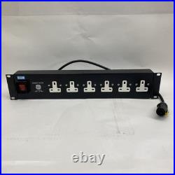 Olson 6-Way Rackmount Surge Filter PDU 19 Panel with UK Sockets