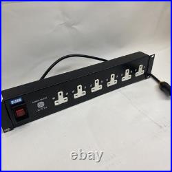 Olson 6-Way Rackmount Surge Filter PDU 19 Panel with UK Sockets