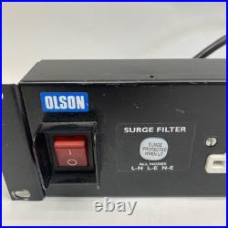 Olson 6-Way Rackmount Surge Filter PDU 19 Panel with UK Sockets
