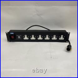 Olson 6-Way Rackmount Surge Filter PDU 19 Panel with UK Sockets
