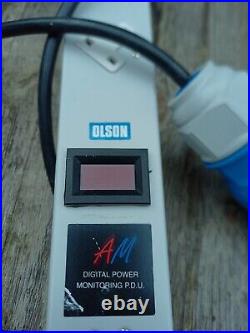 Olson 8 Way 13A Power Metered Sockets 32A Plug PDU