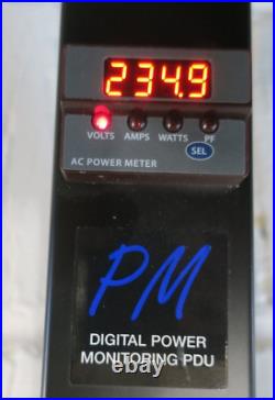 Olson PM/COM6+4F/32 32A 10 Way PDU 4 x C19 6 x C13 Black Power Metered ZeroU