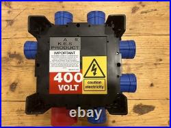 PCE IMST Power Distribution Box 32Amp 400V 5 Pin 3 Phase IP44 Distro RCBO