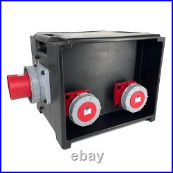 PCE MERZ A807 Power Distribution Box 125Amp 400V 3 Phase IP44 Distro 63A MCBs